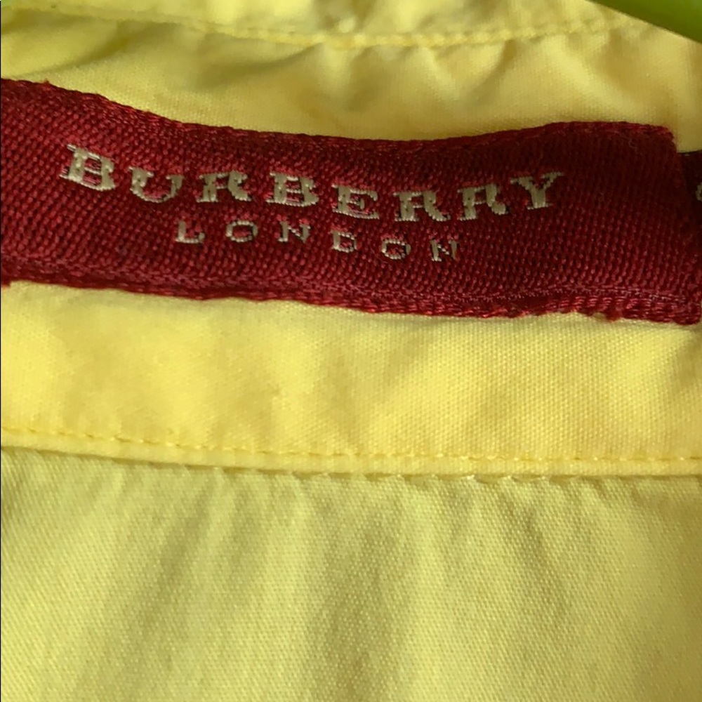 Burberry yellow shirts